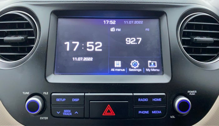 2019 Hyundai Grand i10 SPORTZ 1.2 KAPPA VTVT, Petrol, Manual, 36,495 km, Infotainment System