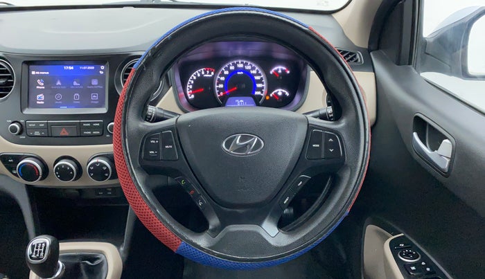 2019 Hyundai Grand i10 SPORTZ 1.2 KAPPA VTVT, Petrol, Manual, 36,495 km, Steering Wheel Close Up