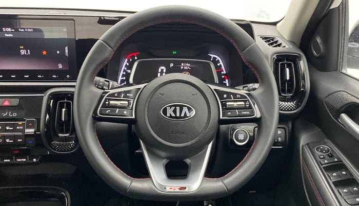 2020 KIA SONET GTX PLUS DCT 1.0, Petrol, Automatic, 6,269 km, Steering Wheel Close Up