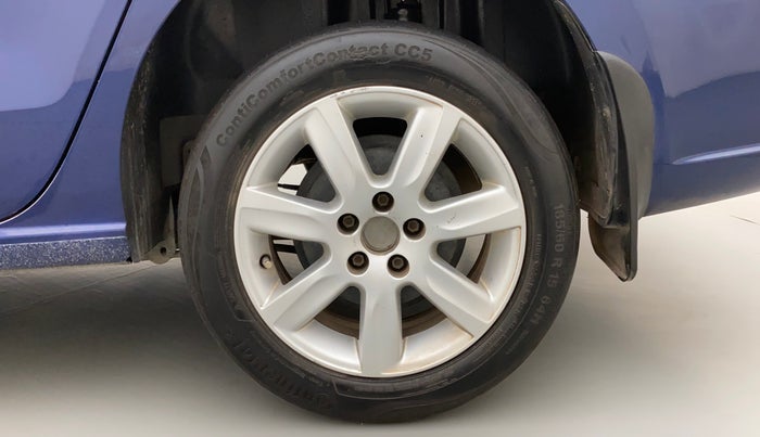 2012 Volkswagen Vento HIGHLINE DIESEL 1.6, Diesel, Manual, 1,19,488 km, Left Rear Wheel
