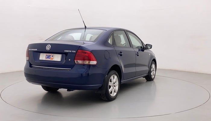 2012 Volkswagen Vento HIGHLINE DIESEL 1.6, Diesel, Manual, 1,19,488 km, Right Back Diagonal