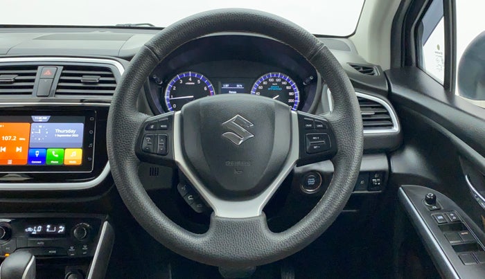 2021 Maruti S Cross ZETA AT 1.5 SHVS, Petrol, Automatic, 5,459 km, Steering Wheel Close Up