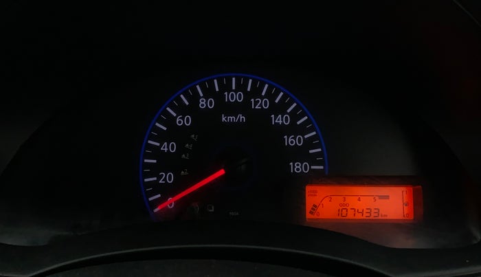 2017 Datsun Go Plus T, Petrol, Manual, 1,07,501 km, Odometer Image