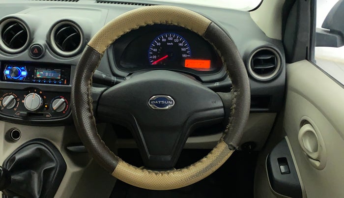 2017 Datsun Go Plus T, Petrol, Manual, 1,07,501 km, Steering Wheel Close Up