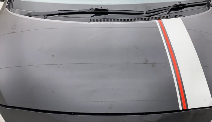 2014 Hyundai Grand i10 SPORTZ AT 1.2 KAPPA VTVT, Petrol, Automatic, 1,06,876 km, Bonnet (hood) - Graphic sticker