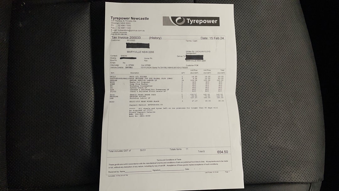 2016 Hyundai Santa Fe Highlander Crdi (4x4), Automatic, 102677 km, Service History