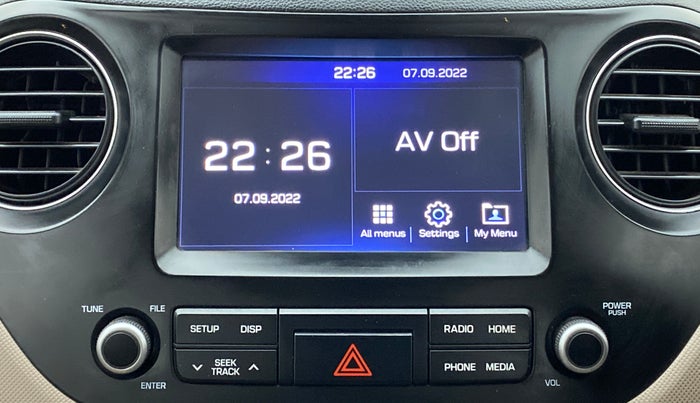 2018 Hyundai Grand i10 SPORTZ 1.2 KAPPA VTVT, Petrol, Manual, 17,101 km, Infotainment System
