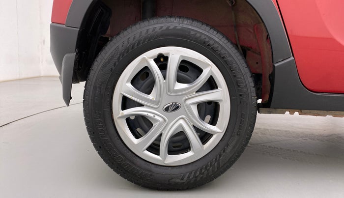 2017 Mahindra Kuv100 K4 5 STR, Petrol, Manual, 8,243 km, Right Rear Wheel