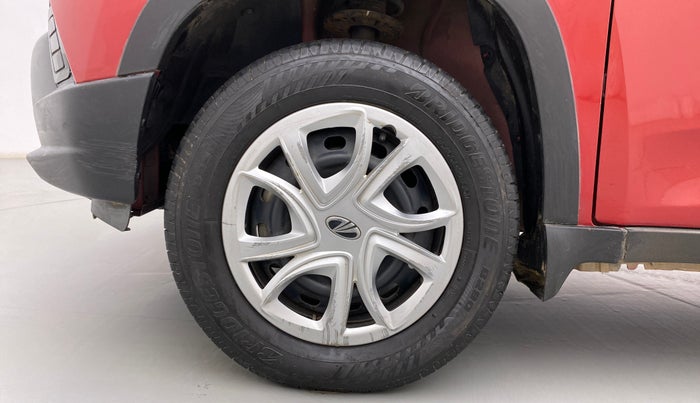 2017 Mahindra Kuv100 K4 5 STR, Petrol, Manual, 8,243 km, Left Front Wheel