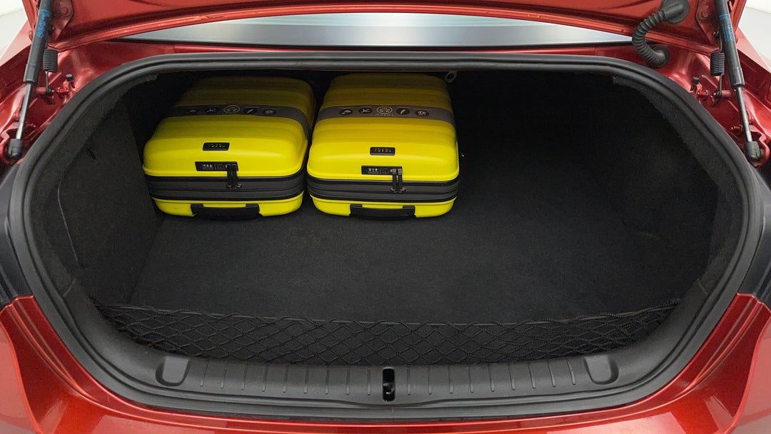 Boot Inside View with Luggage