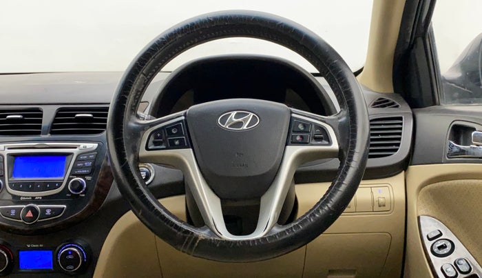 2011 Hyundai Verna FLUIDIC 1.6 VTVT SX OPT AT, Petrol, Automatic, 94,203 km, Steering Wheel Close Up