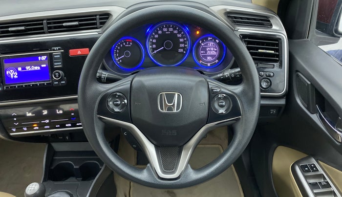 2014 Honda City 1.5L I-VTEC V MT, Petrol, Manual, 1,24,781 km, Steering Wheel Close Up