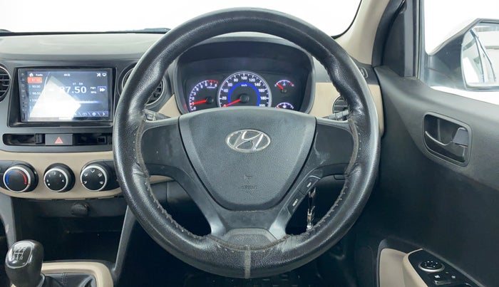 2017 Hyundai Grand i10 MAGNA 1.2 KAPPA VTVT, CNG, Manual, 29,854 km, Steering Wheel Close Up