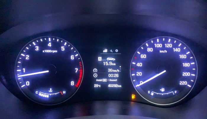 2016 Hyundai Elite i20 ASTA 1.2 (O), Petrol, Manual, 40,292 km, Odometer Image
