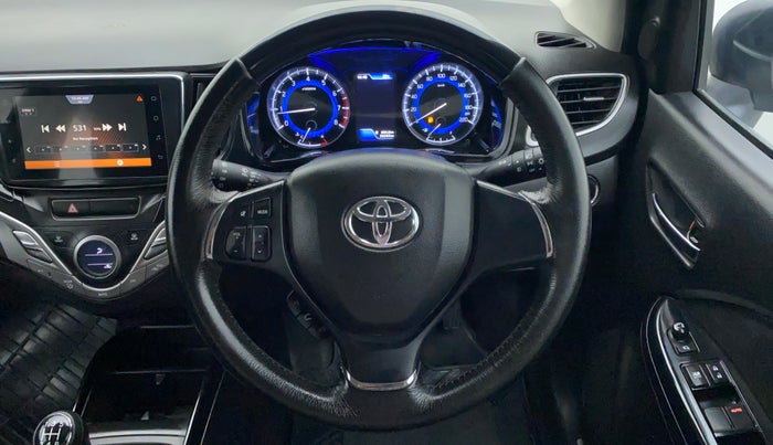 2021 Toyota Glanza G MT PETROL, Petrol, Manual, 20,326 km, Steering Wheel Close Up
