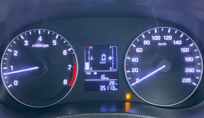 2018 Hyundai Creta 1.6 E + VTVT, Petrol, Manual, 35,913 km, Odometer Image