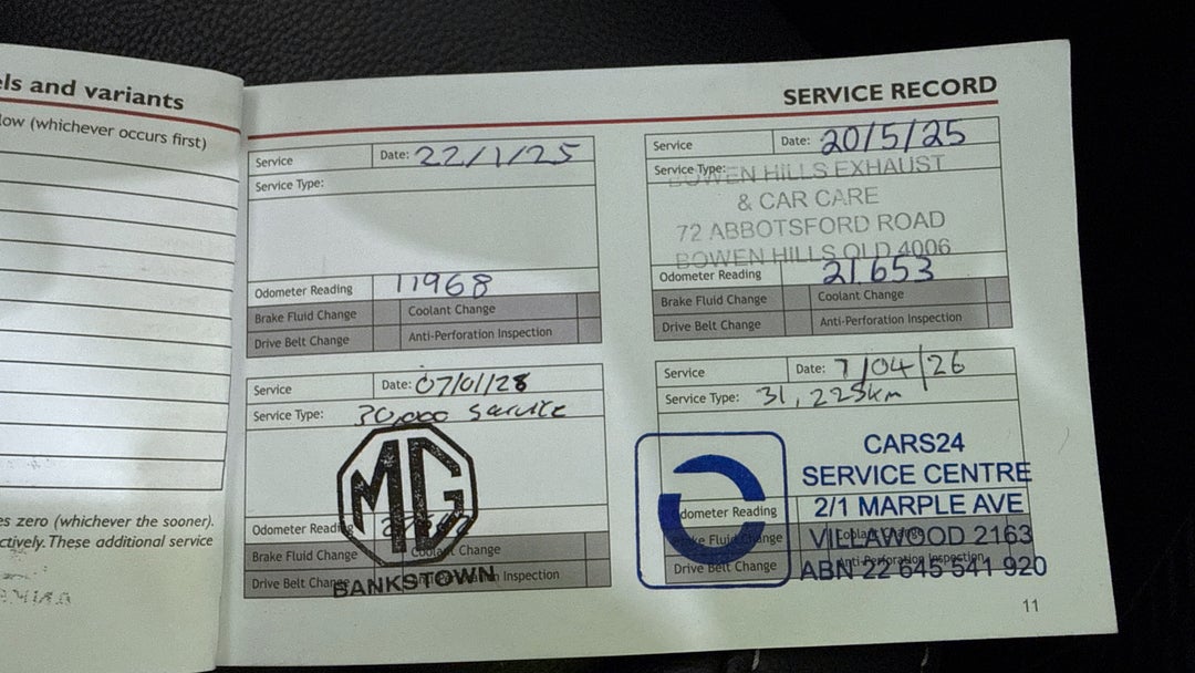 2024 MG ZS Excite, Automatic, 31225 km, Service History