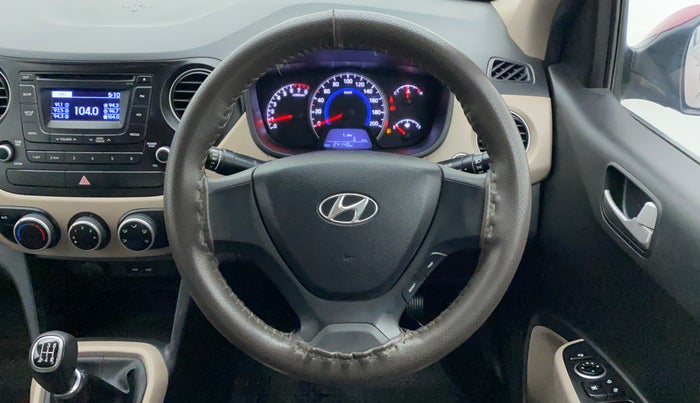 2014 Hyundai Grand i10 SPORTZ 1.2 KAPPA VTVT, Petrol, Manual, 24,148 km, Steering Wheel Close Up