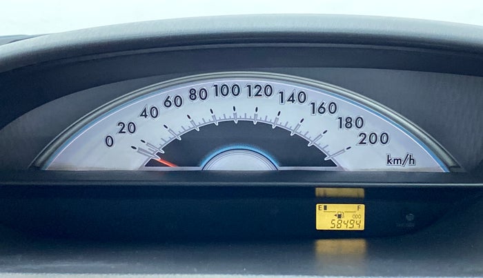 2011 Toyota Etios G, Petrol, Manual, 58,462 km, Odometer View