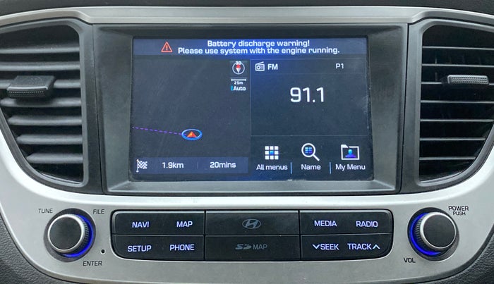 2019 Hyundai Verna 1.6 VTVT SX (O) AT, Petrol, Automatic, 70,764 km, Infotainment System