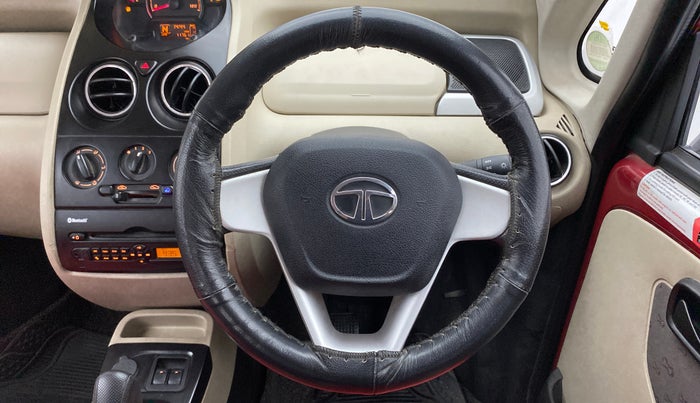 2015 Tata Nano TWIST XTA, Petrol, Automatic, 12,026 km, Steering Wheel Close Up