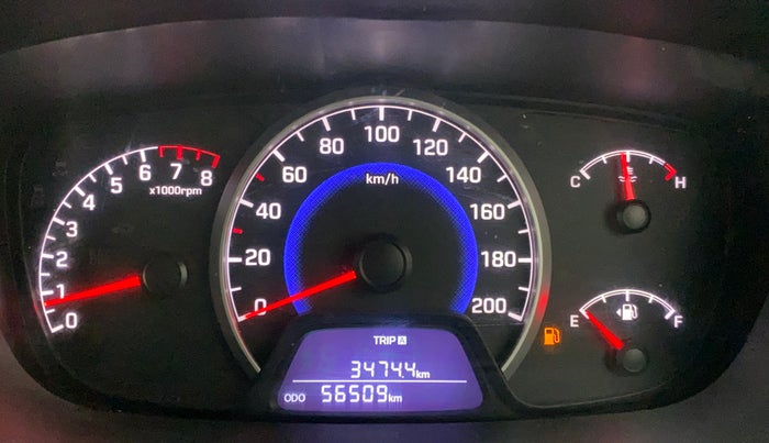 2017 Hyundai Grand i10 SPORTZ (O) 1.2 KAPPA VTVT, Petrol, Manual, 56,509 km, Odometer Image