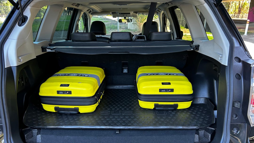 Boot Inside View with Luggage