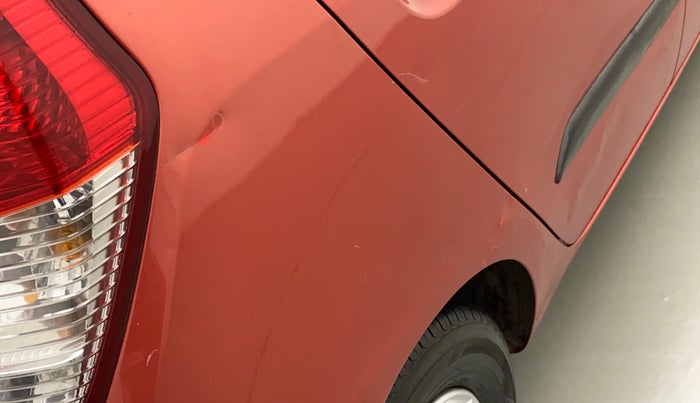 2010 Hyundai i10 SPORTZ 1.2, Petrol, Manual, 1,04,176 km, Right quarter panel - Slightly dented