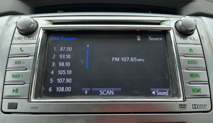 2014 Toyota Innova 2.5 VX 8 STR BS IV, Diesel, Manual, 82,734 km, Infotainment System