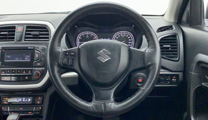 2021 Maruti Vitara Brezza VXI AT SHVS, Petrol, Automatic, 17,662 km, Steering Wheel Close Up