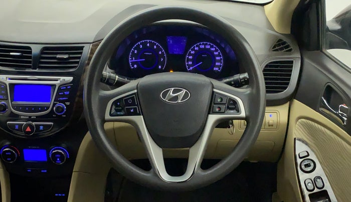 2013 Hyundai Verna FLUIDIC 1.6 VTVT SX, Petrol, Manual, 82,257 km, Steering Wheel Close Up