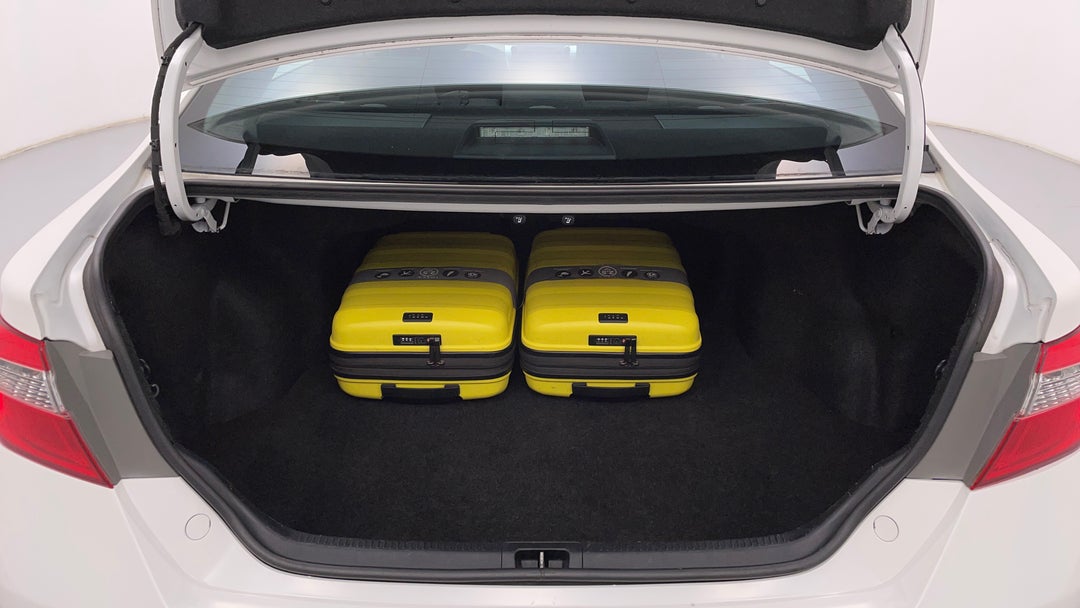 Boot Inside View with Luggage