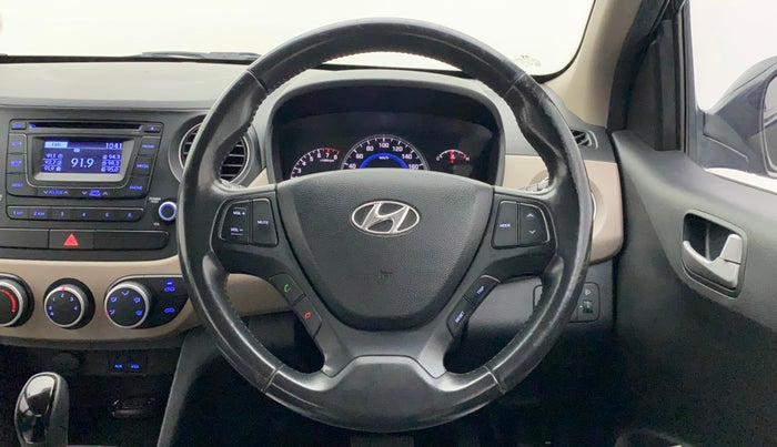 2014 Hyundai Grand i10 ASTA AT 1.2 KAPPA VTVT, Petrol, Automatic, 31,970 km, Steering Wheel Close Up
