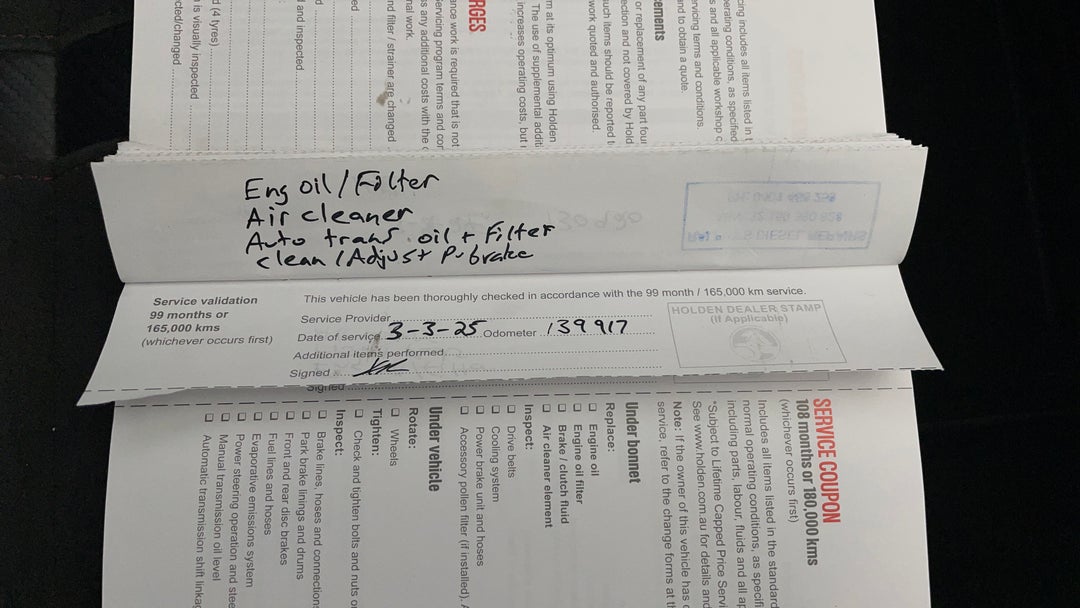 2016 Holden Commodore Sv6 Black Edition, Automatic, 141680 km, Service History