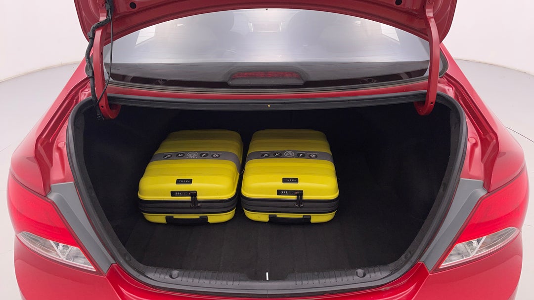 Boot Inside View with Luggage