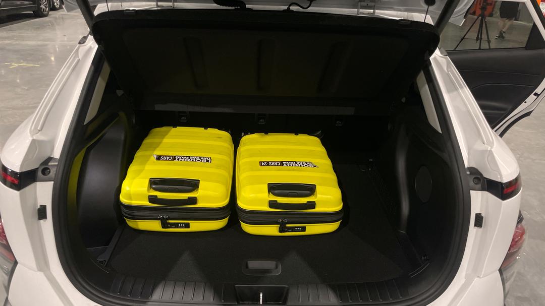 2023 Hyundai Kona Premium, Automatic, 56889 km, Boot Inside View with Luggage