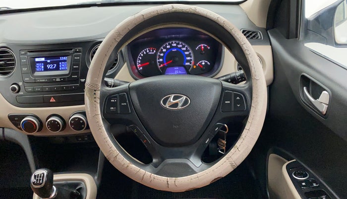 2016 Hyundai Grand i10 SPORTZ 1.2 KAPPA VTVT, Petrol, Manual, 47,416 km, Steering Wheel Close Up
