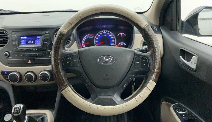 2016 Hyundai Grand i10 SPORTZ 1.2 KAPPA VTVT, Petrol, Manual, 36,116 km, Steering Wheel Close Up
