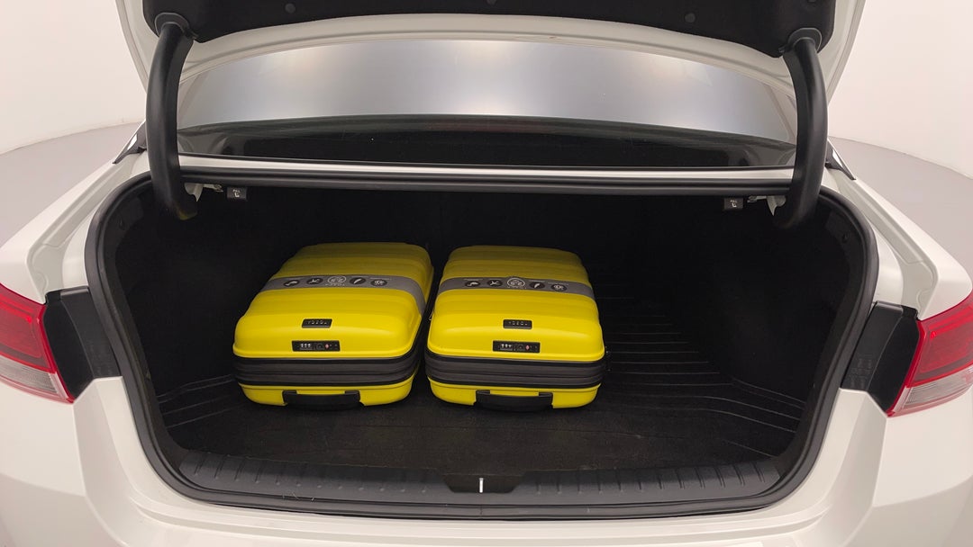 Boot Inside View with Luggage