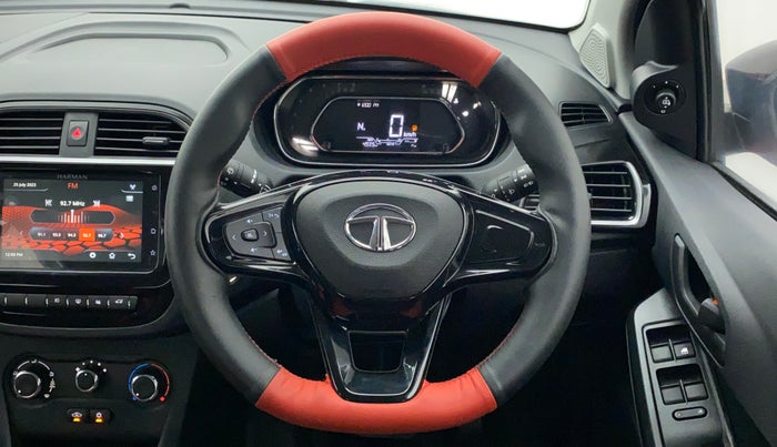 2022 Tata TIAGO NRG XZ AMT, Petrol, Automatic, 5,335 km, Steering Wheel Close Up