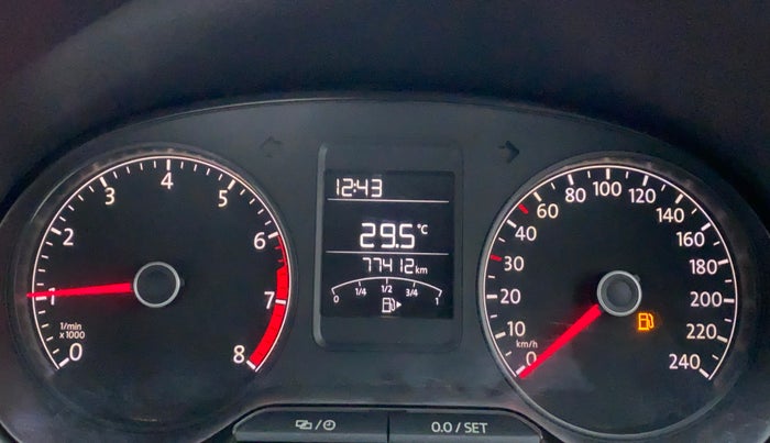 2019 Volkswagen Ameo Trendline 1.0, Petrol, Manual, 77,643 km, Odometer Image