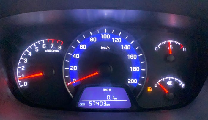 2016 Hyundai Xcent SX 1.2, Petrol, Manual, 57,043 km, Odometer Image