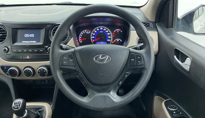 2017 Hyundai Grand i10 SPORTZ 1.2 KAPPA VTVT, Petrol, Manual, 13,765 km, Steering Wheel Close Up