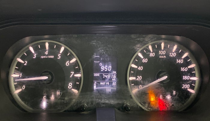 2014 Tata Zest XMS RT, Petrol, Manual, 74,916 km, Odometer Image