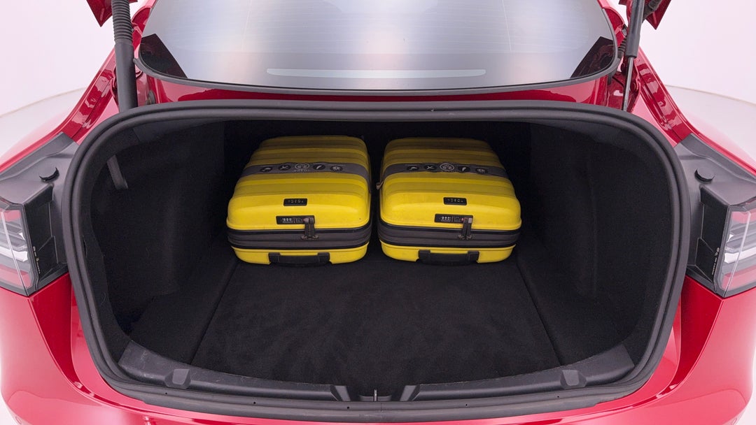2021 Tesla Model 3 Standard Range Plus RWD, Automatic, 45634 km, Boot Inside View with Luggage