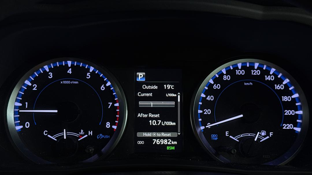 2018 Toyota Kluger Gx (4x2), Automatic, 76982 km, Odometer View