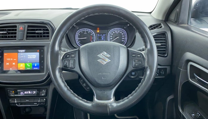 2020 Maruti Vitara Brezza ZXI AT SHVS, Petrol, Automatic, 17,926 km, Steering Wheel Close Up