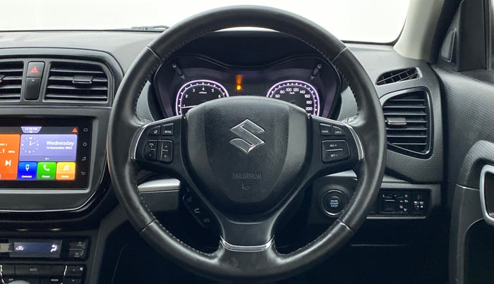 2020 Maruti Vitara Brezza ZXI+ AT SHVS DUAL TONE, Petrol, Automatic, 21,084 km, Steering Wheel Close Up