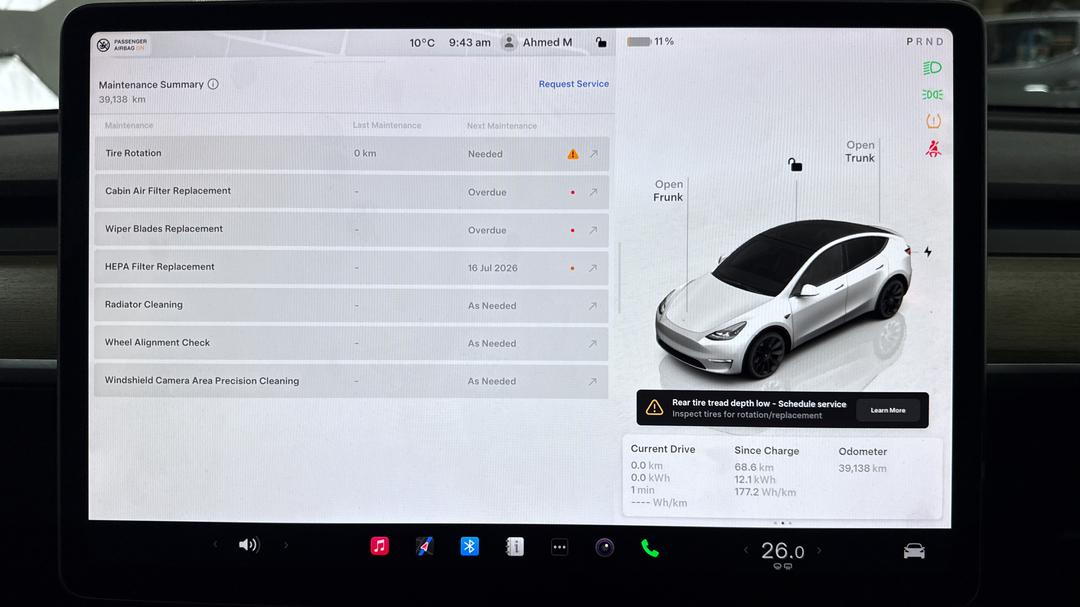 2023 Tesla Model Y Rear-wheel Drive, Automatic, 39138 km, Service History