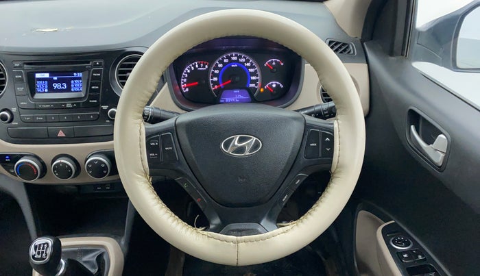 2015 Hyundai Grand i10 SPORTZ 1.2 KAPPA VTVT, Petrol, Manual, 89,563 km, Steering Wheel Close Up